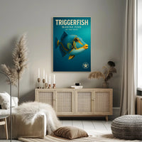 Triggerfish Marine Fish of the Reef Poster PosterGoat