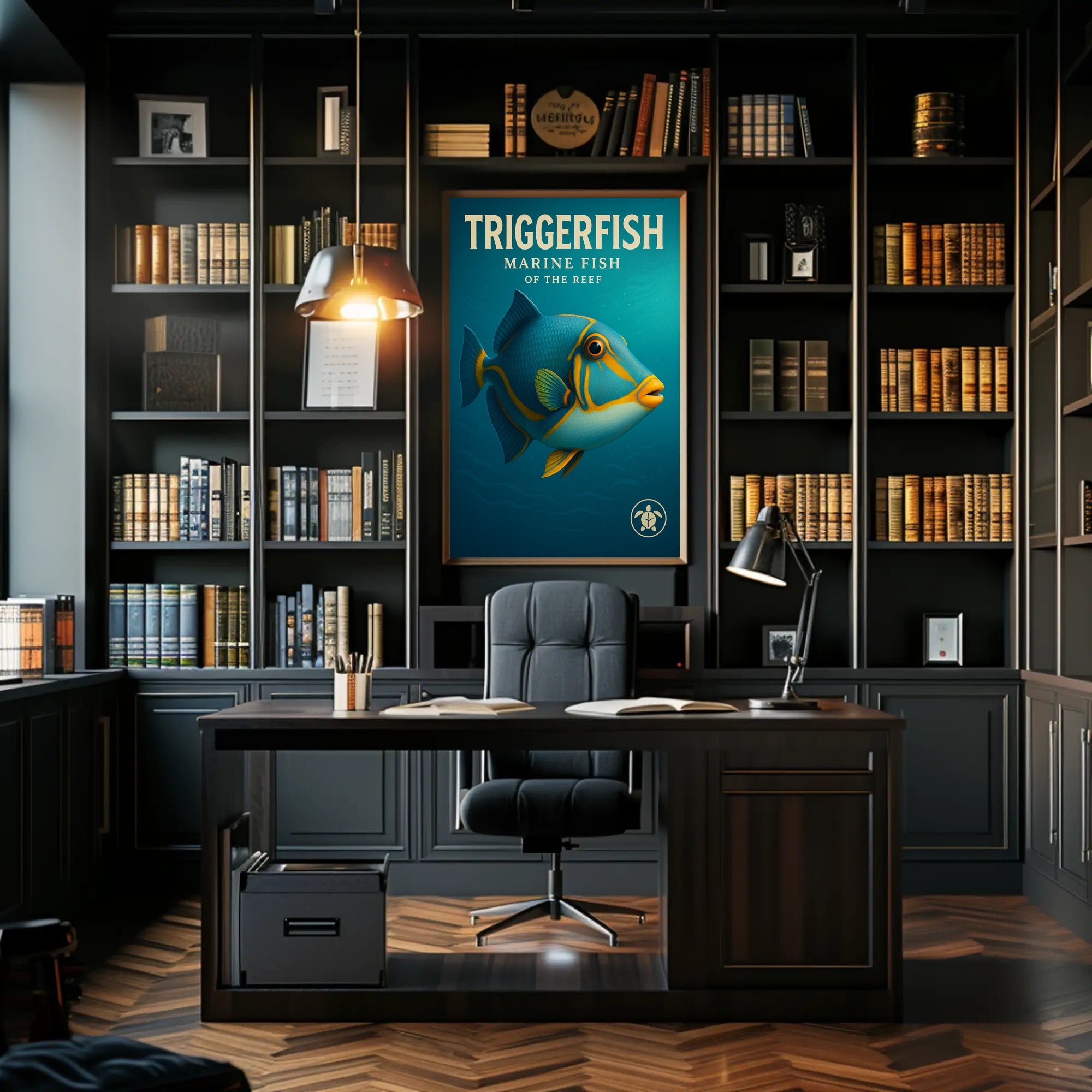Triggerfish Marine Fish of the Reef Poster PosterGoat