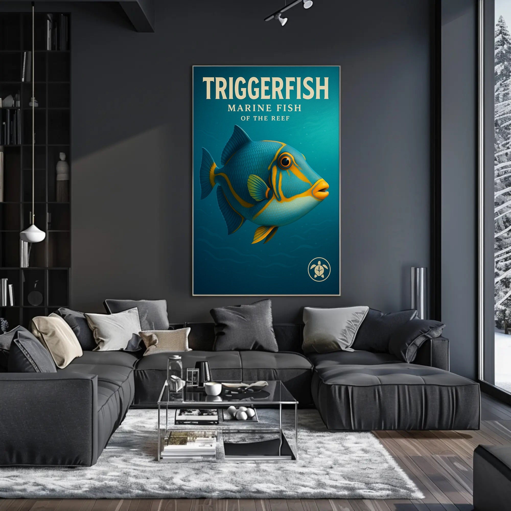 Triggerfish Marine Fish of the Reef Poster PosterGoat