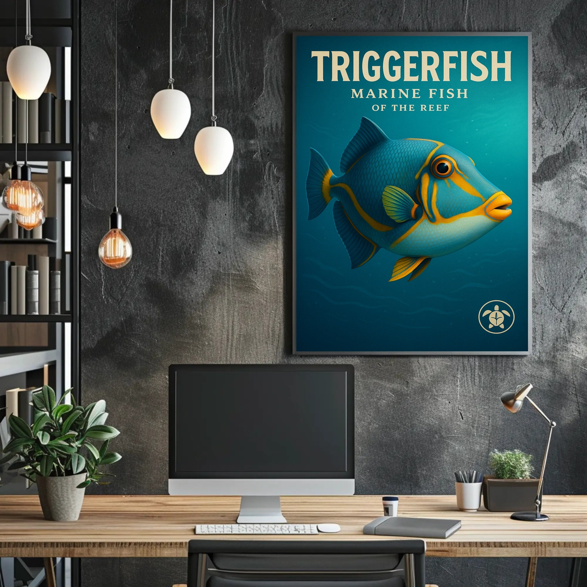 Triggerfish Marine Fish of the Reef Poster PosterGoat