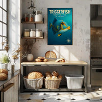 Triggerfish Marine Fish of the Reef Poster PosterGoat