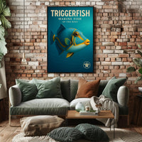 Triggerfish Marine Fish of the Reef Poster PosterGoat