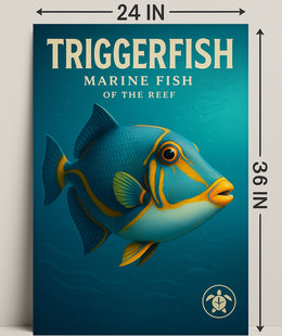 Triggerfish Marine Fish of the Reef Poster PosterGoat