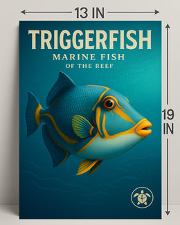 Triggerfish Marine Fish of the Reef Poster PosterGoat