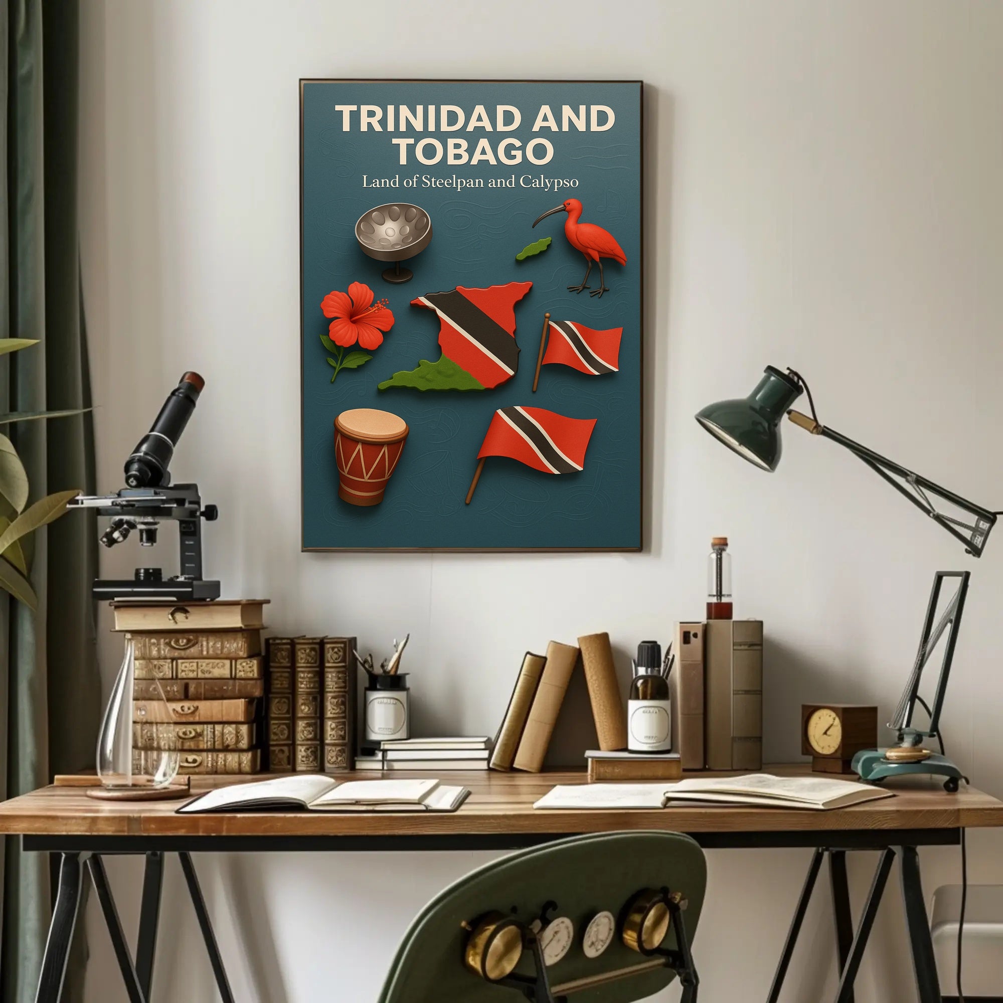 Trinidad And Tobago Land Of Steelpan Poster PosterGoat