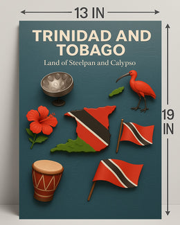 Trinidad And Tobago Land Of Steelpan Poster PosterGoat