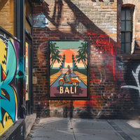 Tropical Adventure in Bali Vintage Travel Poster PosterGoat