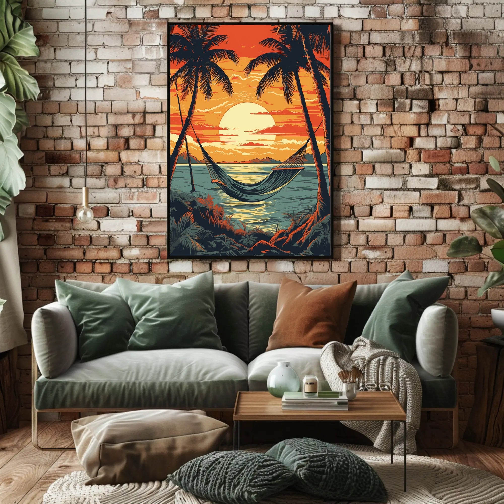 Tropical Beach Escape Travel Poster PosterGoat