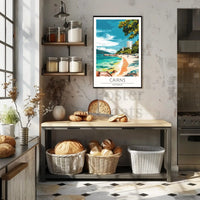 Tropical Beach Scene in Cairns, Australia Travel Poster PosterGoat