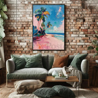 Tropical Escape Impressions Art Print Travel Poster PosterGoat