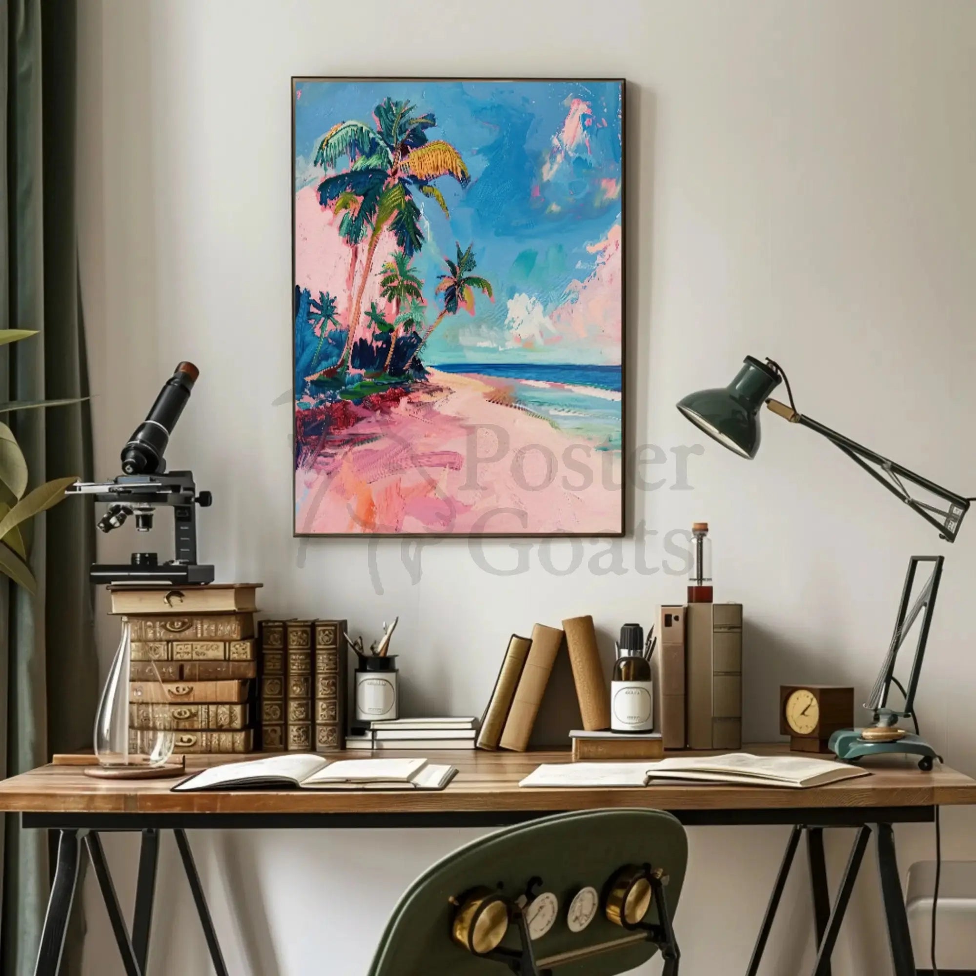 Tropical Escape Impressions Art Print Travel Poster PosterGoat