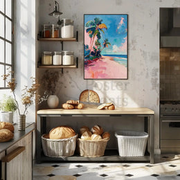 Tropical Escape Impressions Art Print Travel Poster PosterGoat
