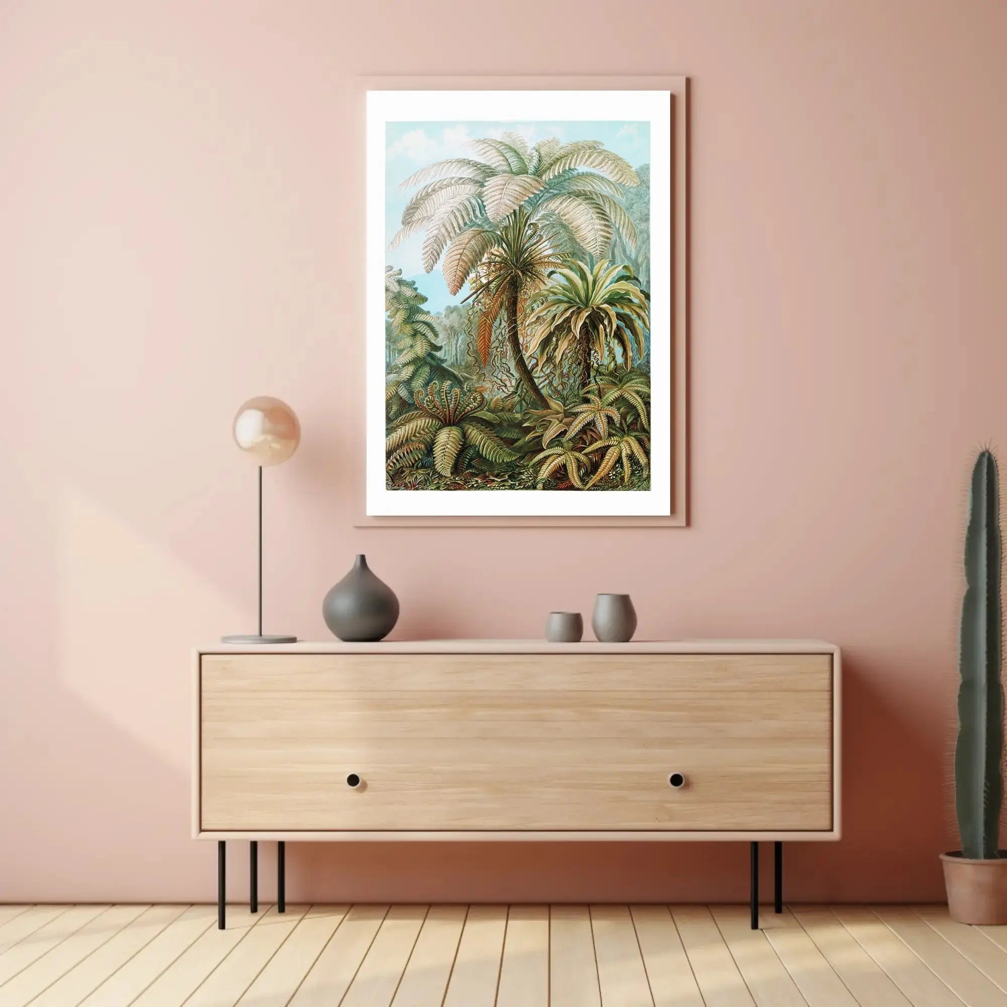 Tropical Jungle Ferns in Botanical Art National Park Poster PosterGoat