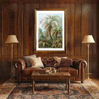 Tropical Jungle Ferns in Botanical Art National Park Poster PosterGoat