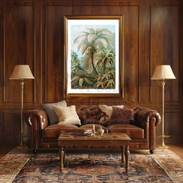 Tropical Jungle Ferns in Botanical Art National Park Poster PosterGoat