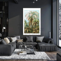 Tropical Jungle Ferns in Botanical Art National Park Poster PosterGoat