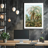 Tropical Jungle Ferns in Botanical Art National Park Poster PosterGoat