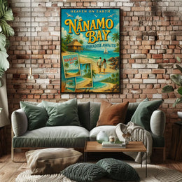 Tropical Paradise Awaits Vintage Travel Poster PosterGoat