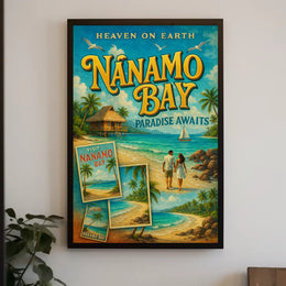 Tropical Paradise Awaits Vintage Travel Poster PosterGoat