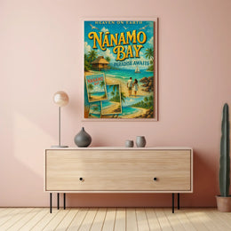 Tropical Paradise Awaits Vintage Travel Poster PosterGoat