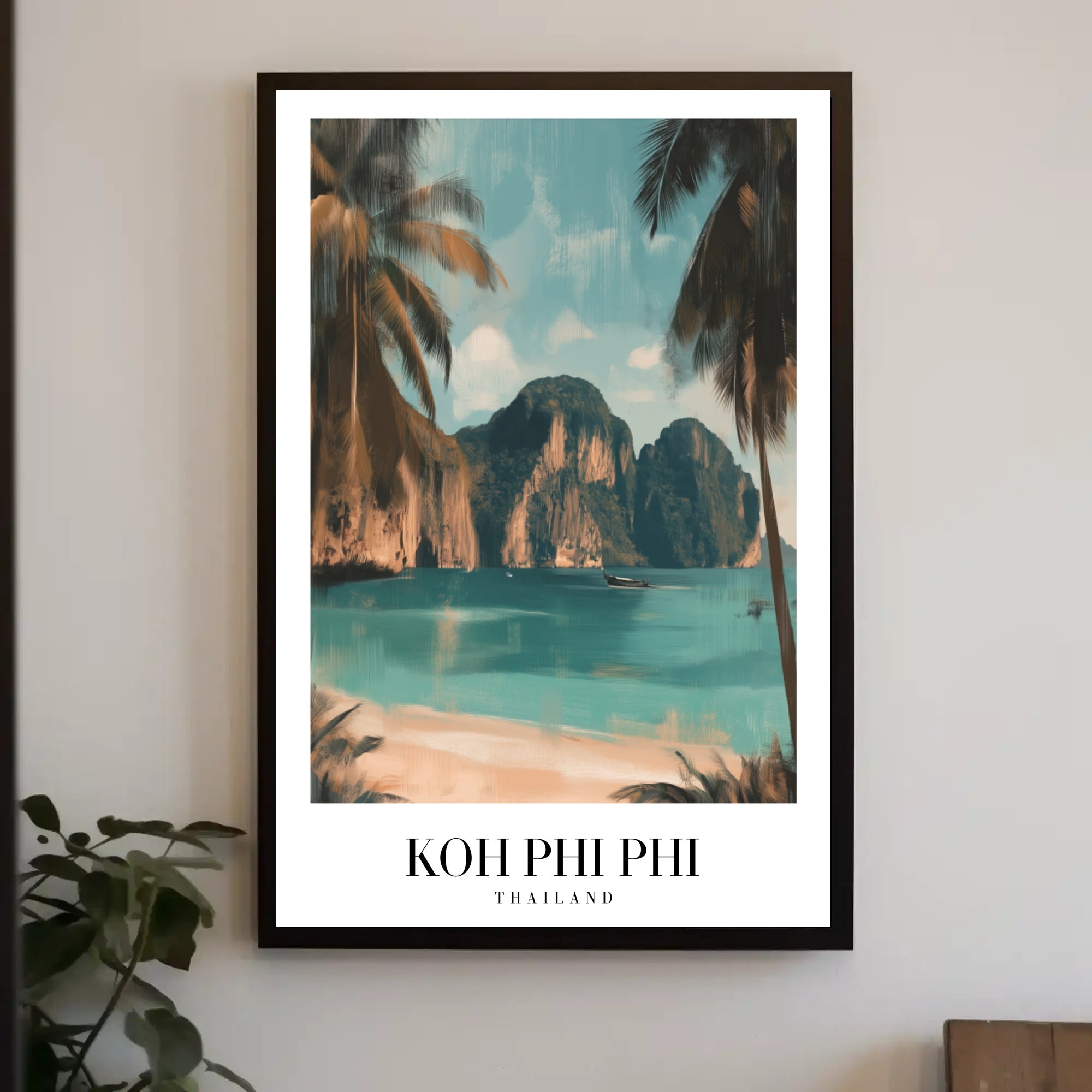 Tropical Paradise Koh Phi Phi Travel Poster PosterGoat