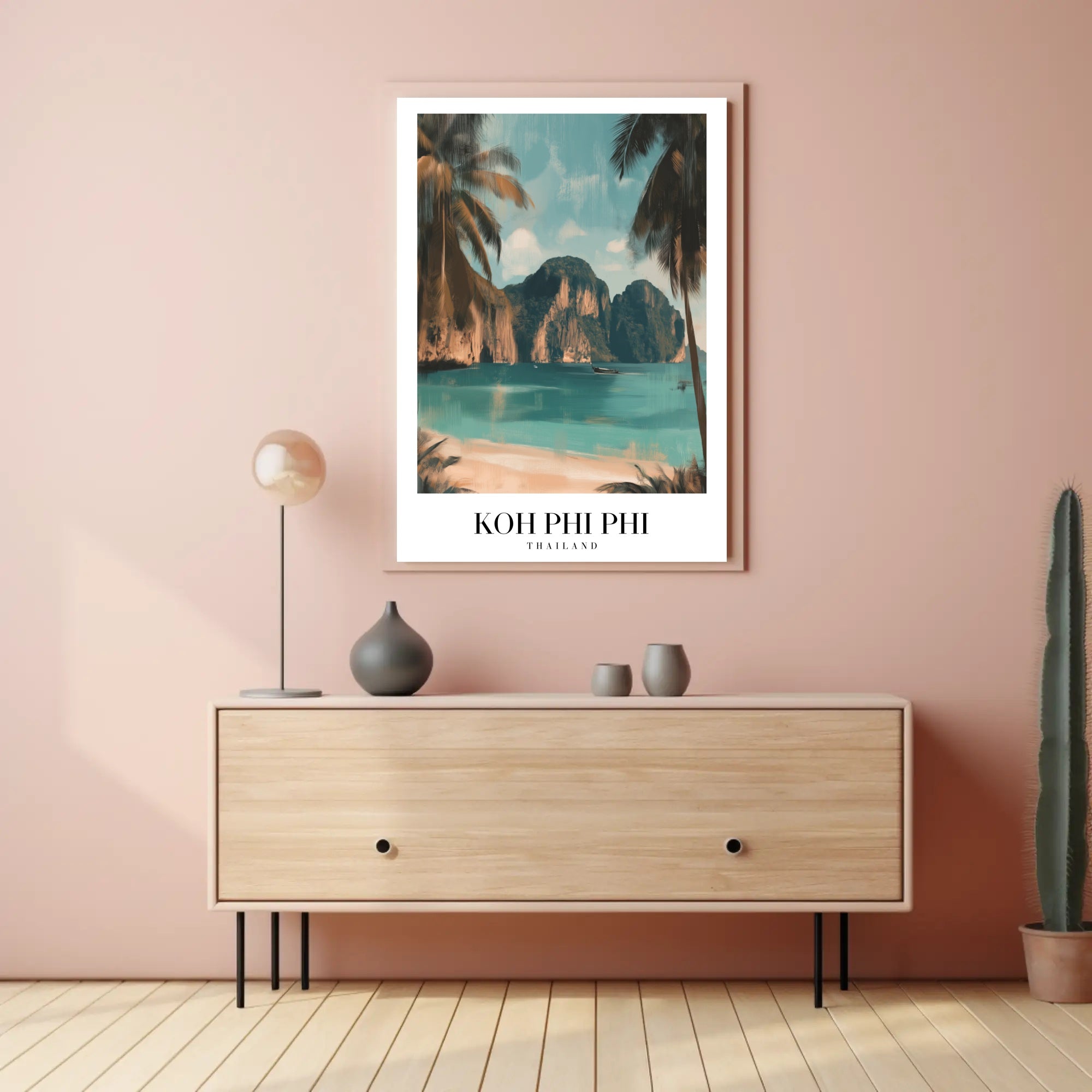 Tropical Paradise Koh Phi Phi Travel Poster PosterGoat