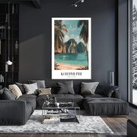 Tropical Paradise Koh Phi Phi Travel Poster PosterGoat