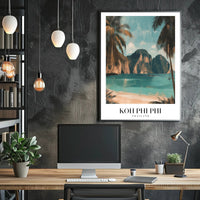 Tropical Paradise Koh Phi Phi Travel Poster PosterGoat