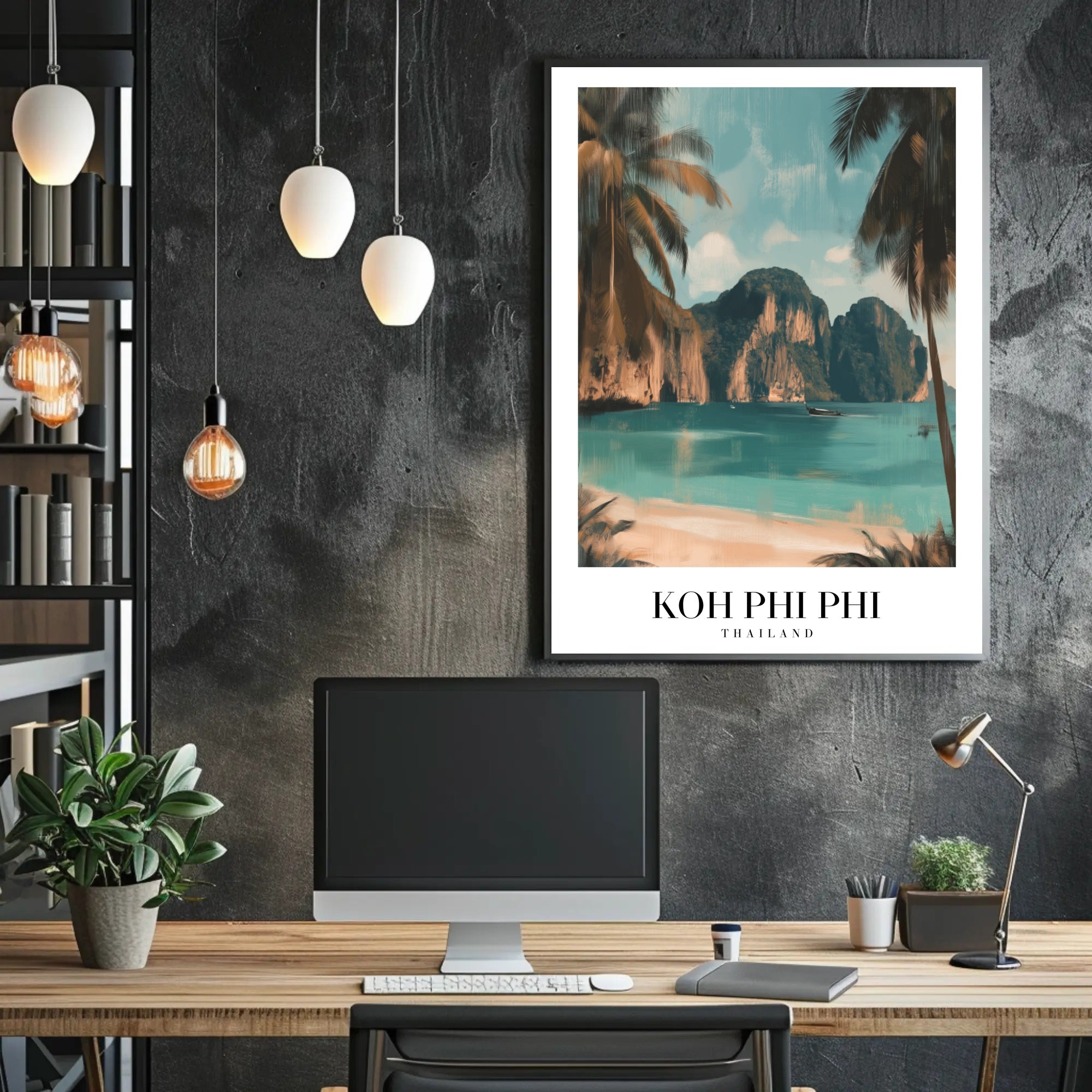 Tropical Paradise Koh Phi Phi Travel Poster PosterGoat