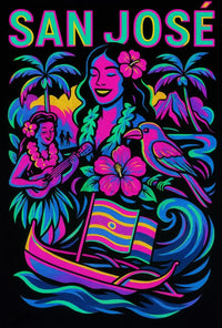 Tropical Paradise Pop Art Travel Poster PosterGoat