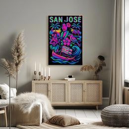 Tropical Paradise Pop Art Travel Poster PosterGoat