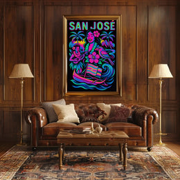 Tropical Paradise Pop Art Travel Poster PosterGoat