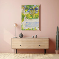 Tropical Poolside Escape Scene Relaxation Travel Poster PosterGoat