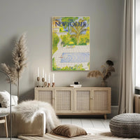 Tropical Poolside Escape Scene Relaxation Travel Poster PosterGoat