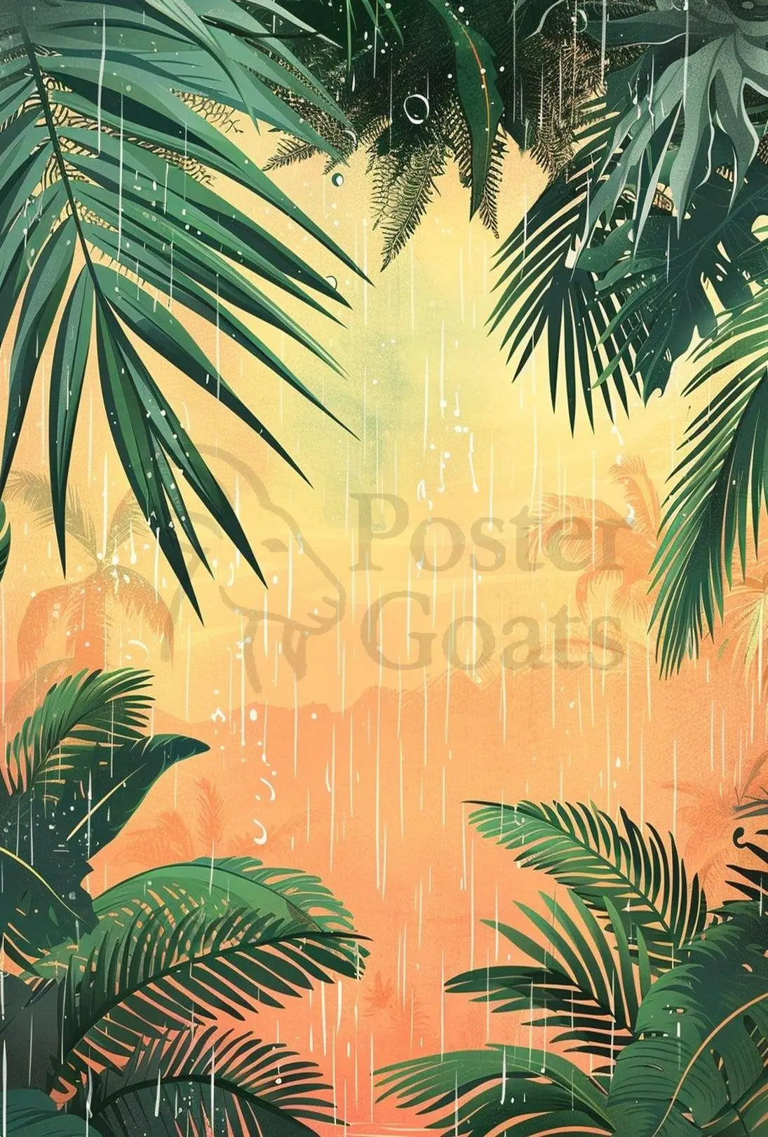 Tropical Rainforest Scene Art Print - National Park Poster PosterGoat