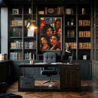 Tropical Reflection Stylized Portrait Artistic Poster PosterGoat