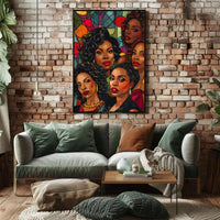 Tropical Reflection Stylized Portrait Artistic Poster PosterGoat