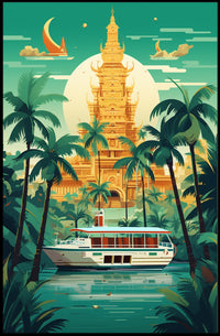 Tropical Serenity Travel Poster PosterGoat