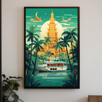 Tropical Serenity Travel Poster PosterGoat