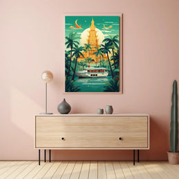 Tropical Serenity Travel Poster PosterGoat