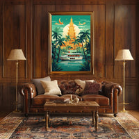 Tropical Serenity Travel Poster PosterGoat