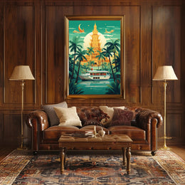 Tropical Serenity Travel Poster PosterGoat