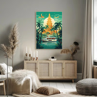 Tropical Serenity Travel Poster PosterGoat