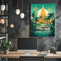 Tropical Serenity Travel Poster PosterGoat