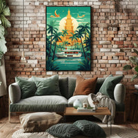 Tropical Serenity Travel Poster PosterGoat