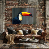 Tropical Toucan in Lush Jungle Setting: Animal Poster PosterGoat