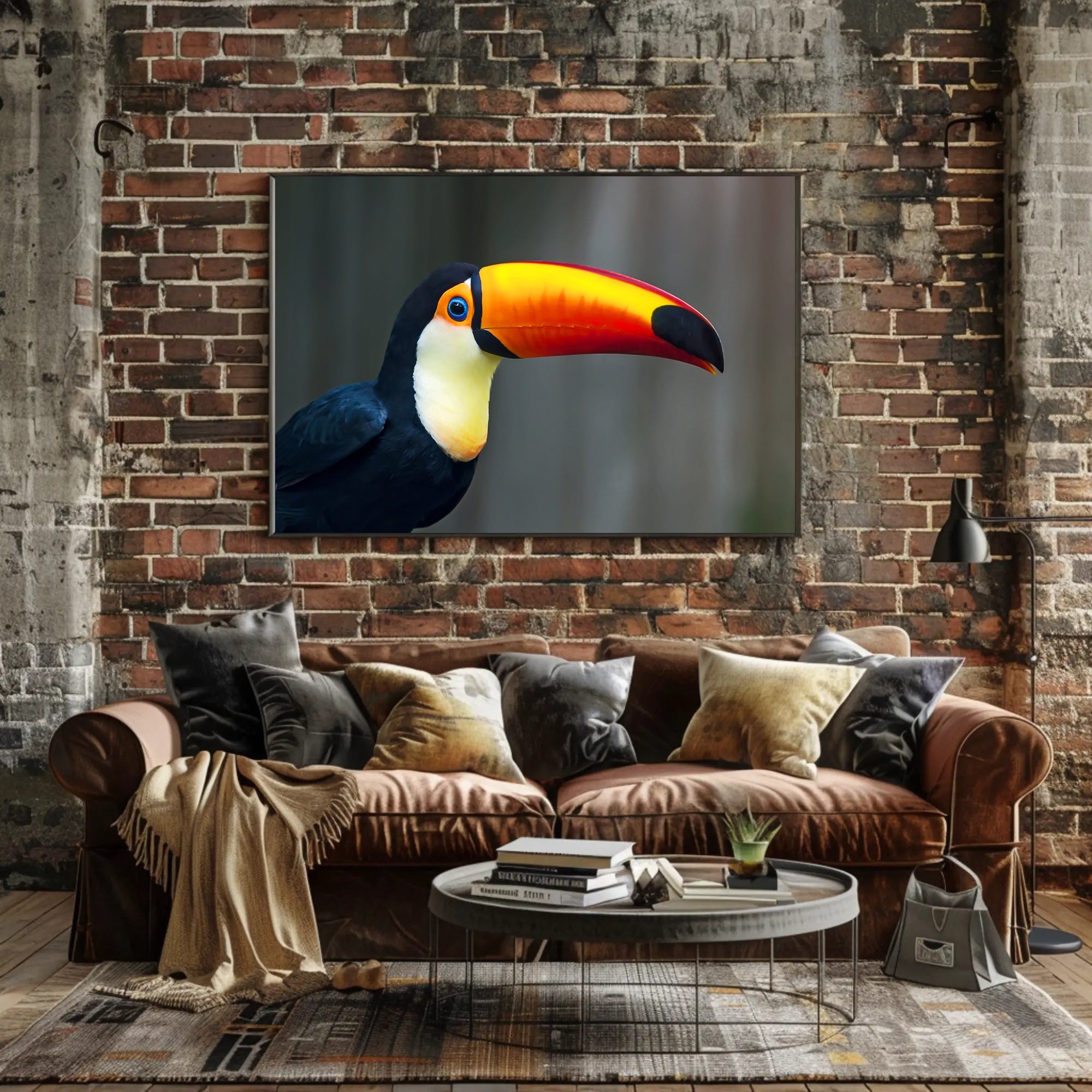 Tropical Toucan in Lush Jungle Setting: Animal Poster PosterGoat