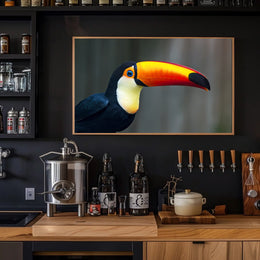 Tropical Toucan in Lush Jungle Setting: Animal Poster PosterGoat