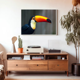Tropical Toucan in Lush Jungle Setting: Animal Poster PosterGoat