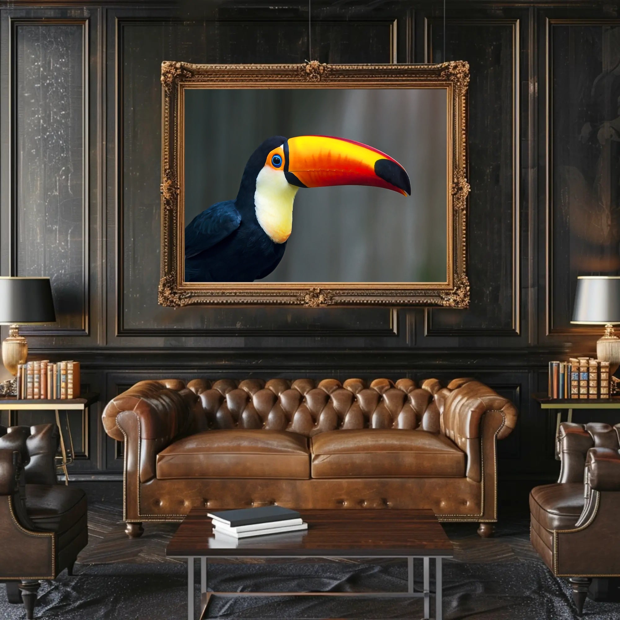 Tropical Toucan in Lush Jungle Setting: Animal Poster PosterGoat